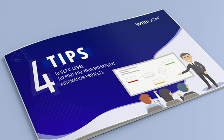 4 tips to get c level support-for-your-workflow-automation projects ebook cover